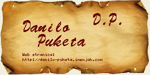 Danilo Puketa vizit kartica